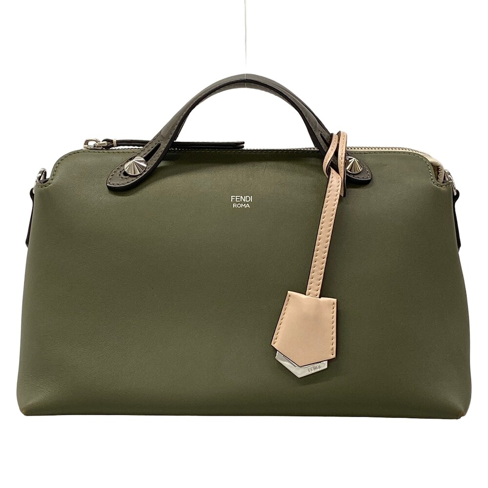 Fendi By The Way Handbag 8BL124 Khaki Dark Gray Beige